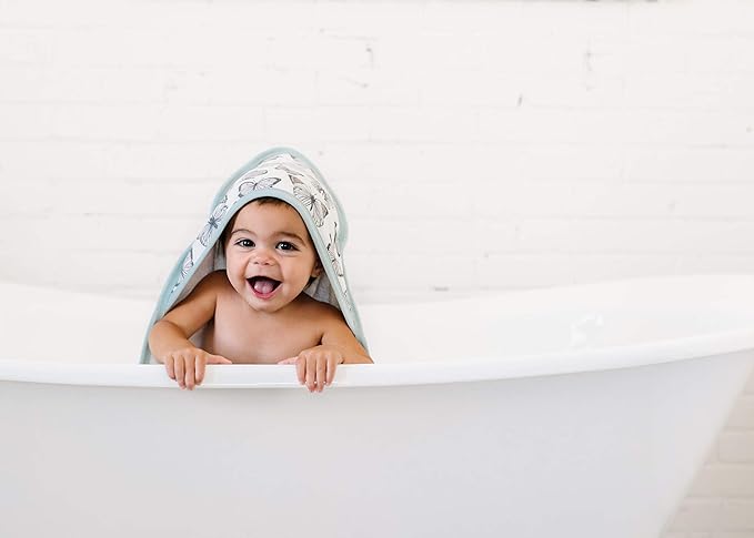 Copper Pearl Premium Knit Hooded Bath Towel with Terry Cloth Interior Dot