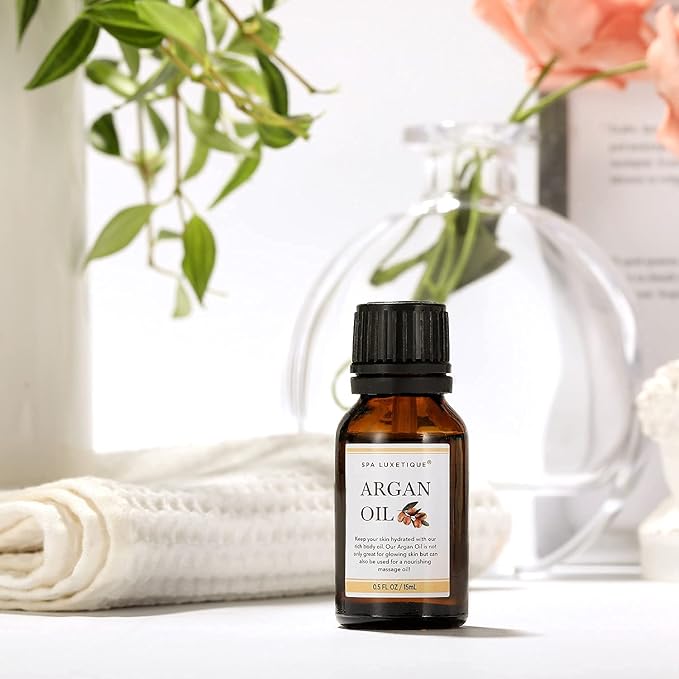 spa luxetique Bath Salts Gift Set 6-Pack, Foot and Body Sea Salts for Soaking, Wooden Scooper, 0.5oz Argan Oil, Bath Salts for Women Relaxing, Mother's Day Gifts for Mom