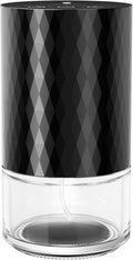 Airversa Waterless Diffuser Essential Oil 100mL Capacity Scent Air Machine for Home Aromatherapy Premium Metal Nebulizer Battery Operated 3 Mist Settings 3 Countdown Timers Color Light AN5(Black)