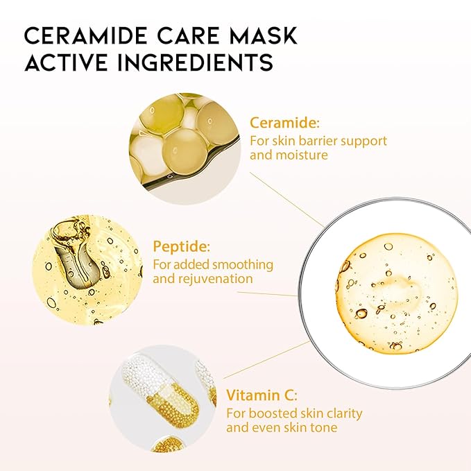 50Combo Korean Face Sheet Mask Gift Pack, Hydrating, Calming, Brightening, Smooting, Rejuvenating, EVE Vegan, Cica, Hyaluron, Retinol, Ceramide, Collagen