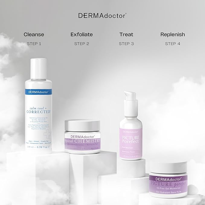 DERMAdoctor Physical Chemistry Dermatologist Formulated Microdermabrasion Facial Scrub + Multiacid Peel with AHA and BHA, Brightening, Smoothing, Pore Minimizer for face - 1.7 oz