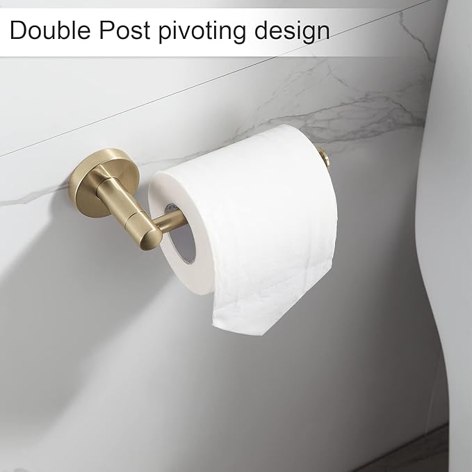 BGL Bathroom Accessory Set Brushed Gold 4 Pieces Towel Rack Set