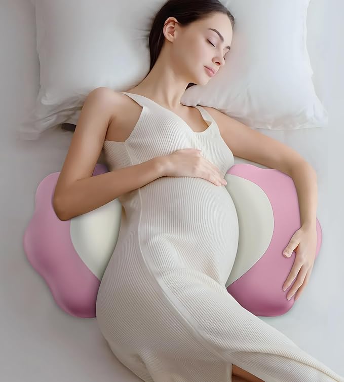 Pregnancy Pillows for Sleeping, Memory Foam Maternity Pillow Support for Back Belly HIPS, Adjustable Travel Wedge Pillow for Pregnant Women, Side Spleeping Pregnant Pillows with Cooling Pillowcase