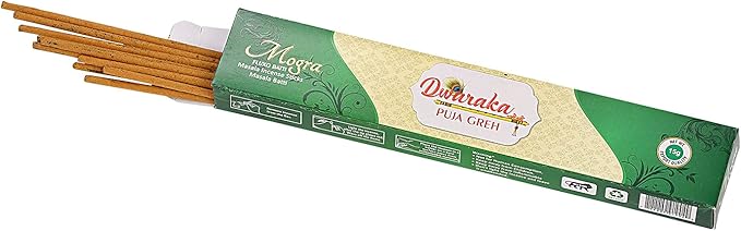 Dwaraka - Incense Sticks - Mogra/Arabian Jasmine, 100 Sticks, All Natural, Chemical Free