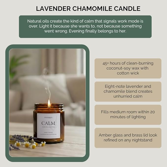 Relaxing Bath Gifts for Mom | Wind-Down Ritual with Lavender Candle, Bath Bomb, Soak, Body Butter, Oatmeal Soap Bar - Mom Birthday Gifts for Women, Self Care Package, Mother's Day Gifts