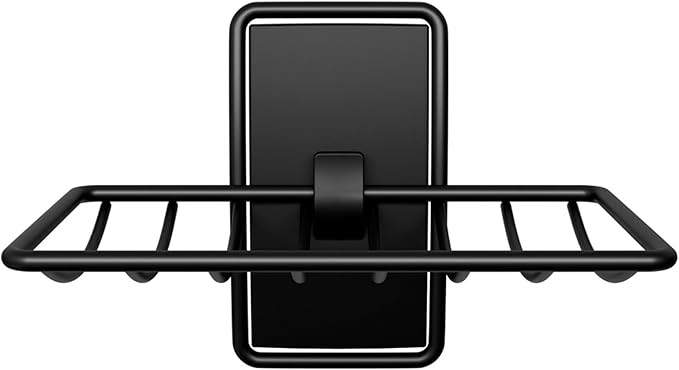 Command Soap Dish for Shower, Damage-Free Hanging, No Tools Soap Holder for Holiday Guests, 1 Matte Black Dish and 2 Water-Resistant Command Strips
