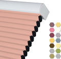 Persilux Custom Size Cellular Shades Cordless Window Blinds Blackout Window Shades Thermal Insulated Pleated Honeycomb Blinds for Windows, Home and Girl Bedroom Pink