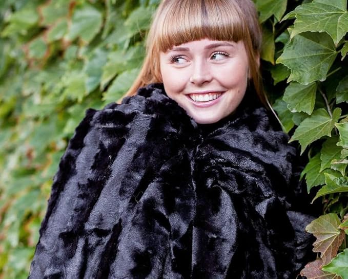 Minky Couture Sorbet Blanket - Ultra-Soft Throw for Silky Smooth Comfort - Premium Decorative Throw Blanket - Midweight, Breathable Fabric - Machine Washable Monster, Black