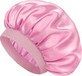Satin Silk Bonnet for Sleeping, Double Layer Silk Sleep Cap for Men & Women, Soft Satin Lined Bonnet for Curly Hair
