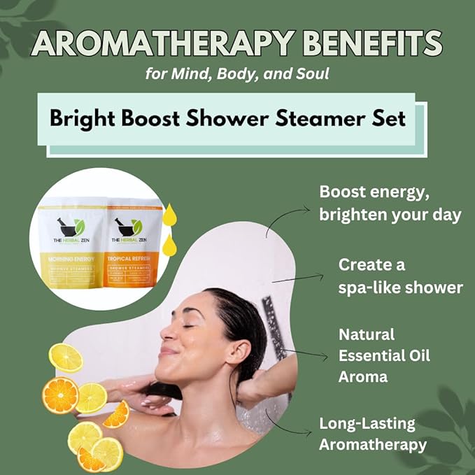 Aromatherapy Shower Steamer Gift Set - Christmas Gift - Adult Stocking Stuffer - USA Made - Shower Bomb Tablets Made with Soothing Natural Essential Oils - Relaxation Gift for Women and Men