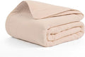 Salt Earth 100% Cotton Muslin Throw Blanket Gauze Blanket 55"X75" Twin, 4 Layered for Couch, Bed, Living Room, Home, Lightweight & All Season Blankets & Throws, Easy wash, Skin Friendly (Parchment)