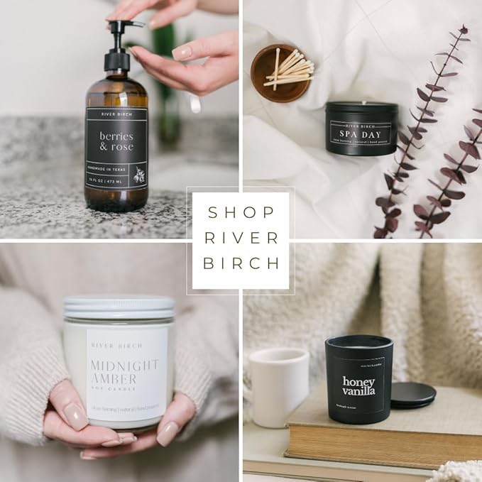 River Birch Currant + Jasmine Scented Linen and Room Spray | Home Fragrance | 4 oz Glass Amber Bottle | Luxury Signature Scent | Handmade in Texas