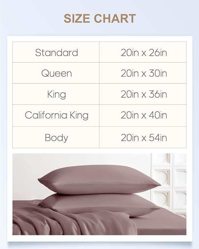 THXSILK Mulberry Silk Pillowcase for Hair and Skin with Hidden Zipper, Both Side 22 Momme Silk, Natural Mulberry Silk Body Pillowcase Pillow Cover (20inch x 54inch, Body Size, Purple, 1pc)