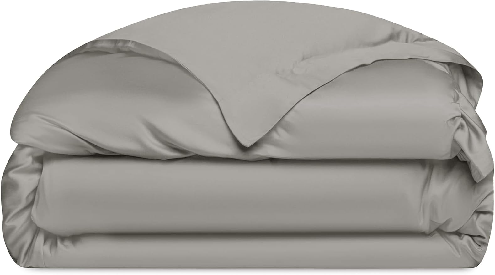 Cozy Earth Luxury Duvet Cover King - 100% Viscose from Bamboo - Ultra-Soft, Cooling & Lightweight Duvet Cover - Temperature-Regulating Bedding with Concealed Zip & Interior Snap Closures - Dove Grey