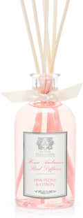 Antica Farmacista Home Ambiance Diffuser - Long-Lasting Reed Scent Diffuser - Luxury Room Freshener Gift - Pink Peony & Citron, 3.4 fl oz