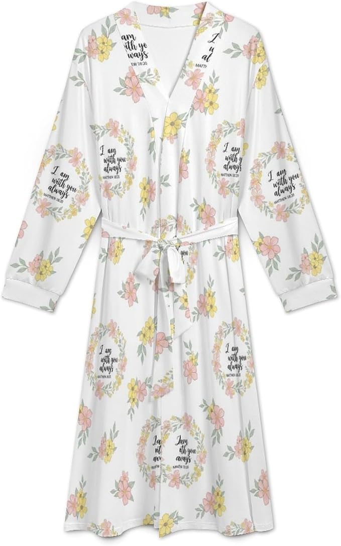 Soft Robes for Women Lightweight Kimono Bathrobe Full-Length Loungewear