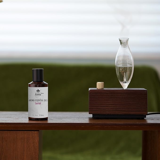 Car Diffuser Oil - Santal Essential Oil Blend - Luxury Hotel Inspired Home Aromatherapy Diffuser Oil - Sandalwood, Violet, Geranium, Cedar - for Diffuser, Humidifier, Reed - 150ML