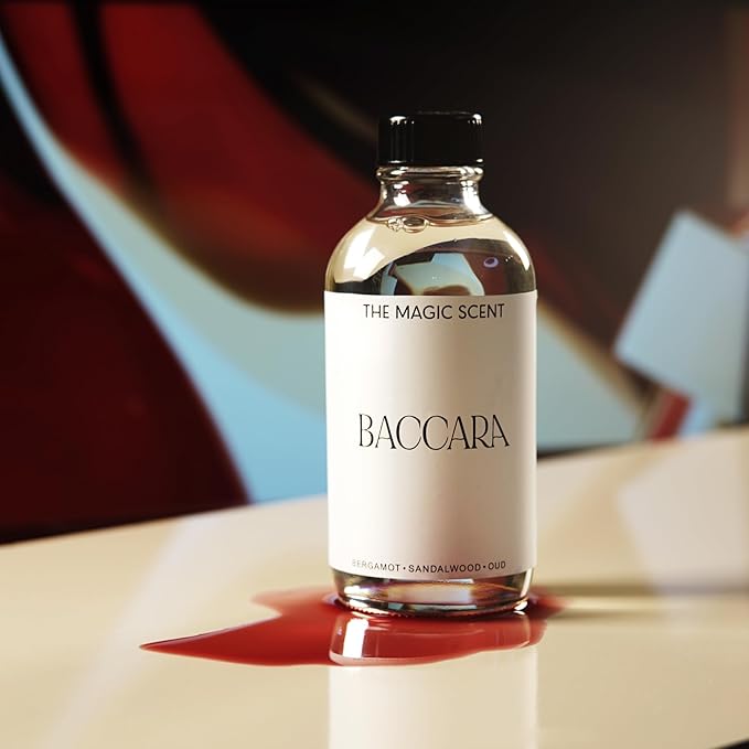 The Magic Scent Baccara Diffuser Oil - Hotel & Home Luxury Scents Inspired by Baccarat Rouge - Diffuser Oil Scents for Home Designed for Use in All Diffusers - 8.5 fl oz, 250 mL