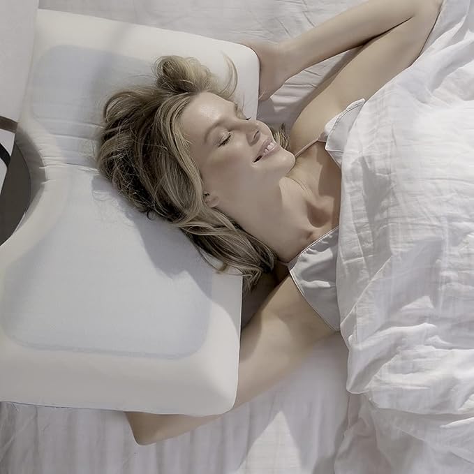 COMFYT Side Sleeper Pillow - Cervical Cooling Pillow, Gel Memory Foam Shoulder Bed Pillows Orthopedic Supports Posture Neck for Back Stomach Sleepers