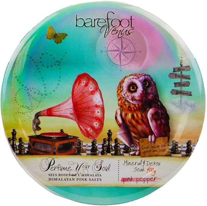 Barefoot Venus Himalayan Pink Salts Mineral & Detox Bath Soak (Pink Pepper, 400 Grams)