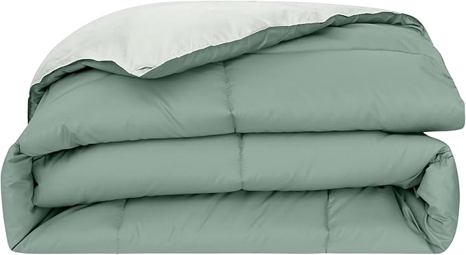 Modern Threads Down Alternative Reversible Comforter Ivory/Sage Green King