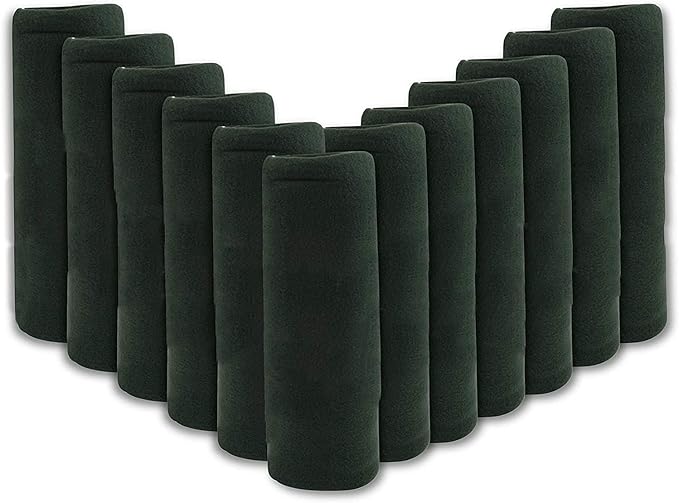 (24 Pack) Bulk Fleece 50x60 Throw Blankets for Wedding Favors, Homeless Women, Men, Homes, Bed, Sofa, Couch, Office, Pet Blankets, Travel | Soft Warm Lightweight Throw Blankets in Bulk (Dark Green)