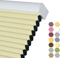 Persilux 100% Blackout Cordless Cellular Shades & Blinds Honeycomb Blinds Bottom up Thermal Insulated Window Shades for Home, Windows and Kitchen, Cream, 39" W x 38" H
