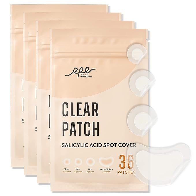Invisible Pimple Patches – 4 Sizes Miracle Patches for Pimples with Hydrocolloid & Salicylic Acid, Korean Acne Patches for Face, Zit Stickers, Blemish Patches, Acne Spot Dots – 144 Count