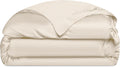 Cozy Earth Luxury Duvet Cover Twin - 100% Viscose from Bamboo - Ultra-Soft, Cooling & Lightweight Duvet Cover - Temperature-Regulating Bedding with Concealed Zip & Interior Snap Closures - Oat
