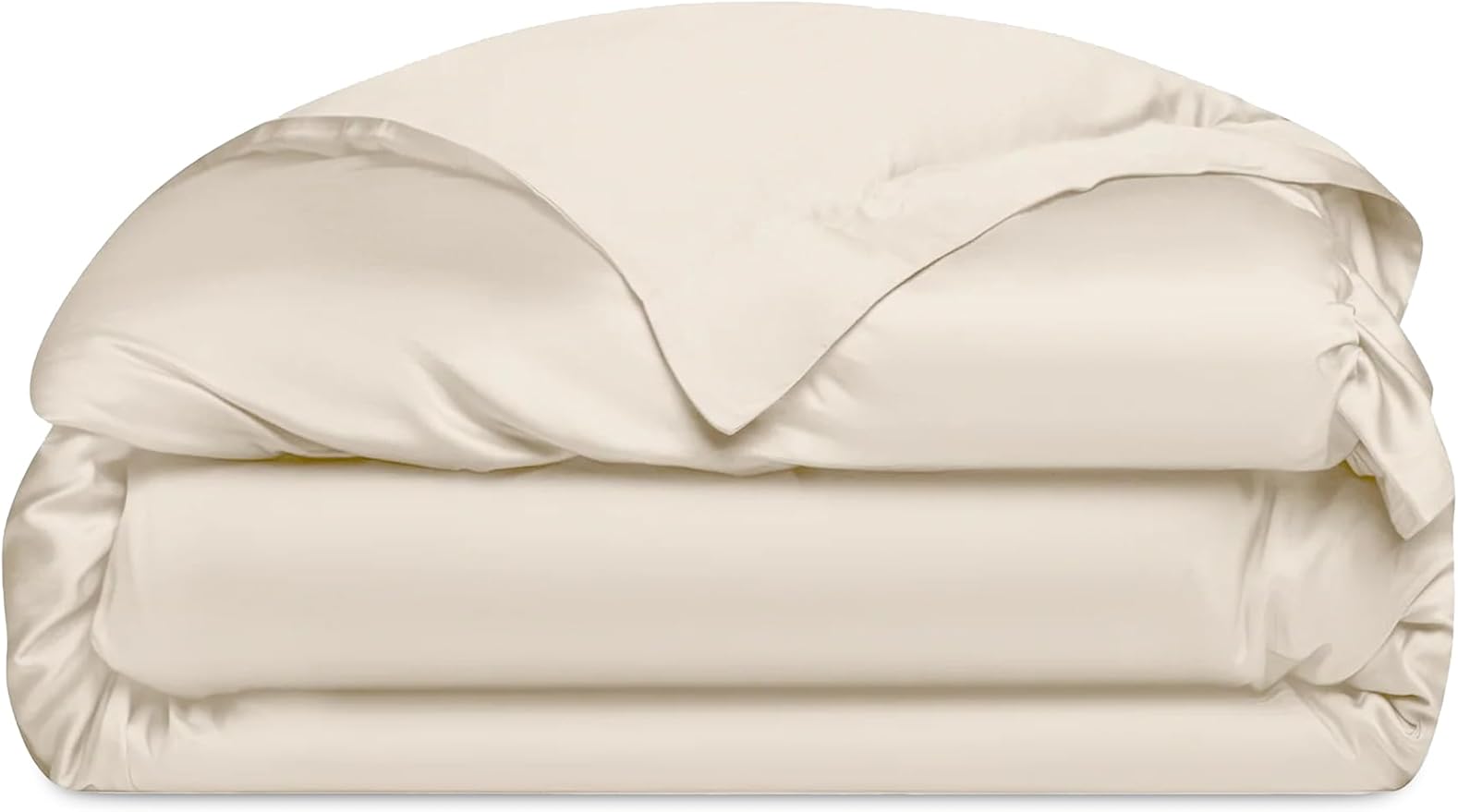 Cozy Earth Luxury Duvet Cover Twin - 100% Viscose from Bamboo - Ultra-Soft, Cooling & Lightweight Duvet Cover - Temperature-Regulating Bedding with Concealed Zip & Interior Snap Closures - Oat