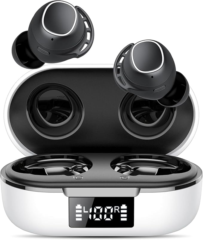 Tiksounds Ear Buds Mini Wireless Earbuds, Bluetooth 5.3 Headphones Bass Stereo, 60H Playtime Noise Cancelling Earbuds with 4 Mic, IP8 Waterproof Lightweight