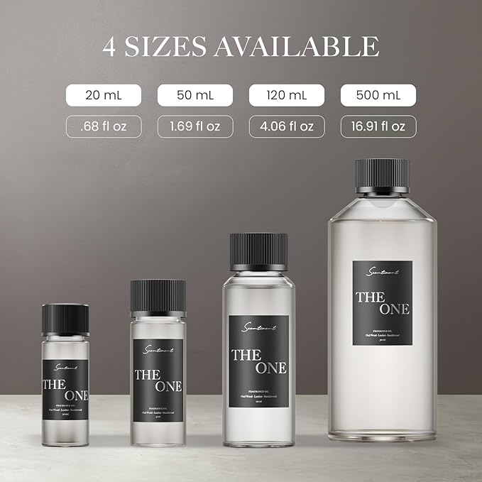 Scentiment Diffuser Oil - The One | Inspired by Luxury Five Star Hotel Lobby Scent | Aromatherapy Fragrance Oil | Notes of Cardamom, Leather, Lemon with Cinnamon & Sandalwood (20 mL)