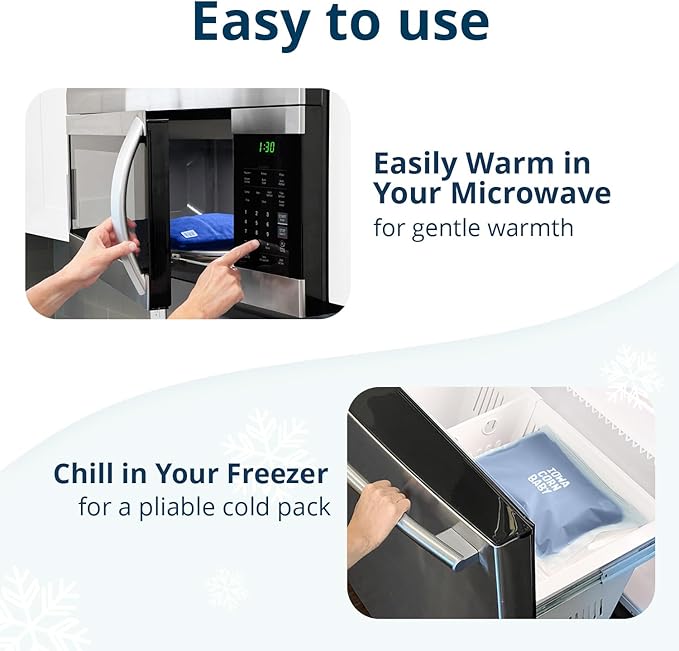 Microwave Heating Pad (with Removable Cover) – Weighted Microwavable Moist Heat Therapy Pad for Back, Neck, Shoulders, and Cramps – Portable, Reusable Cold or Warm Compress, 10" x 7", 2.5lbs