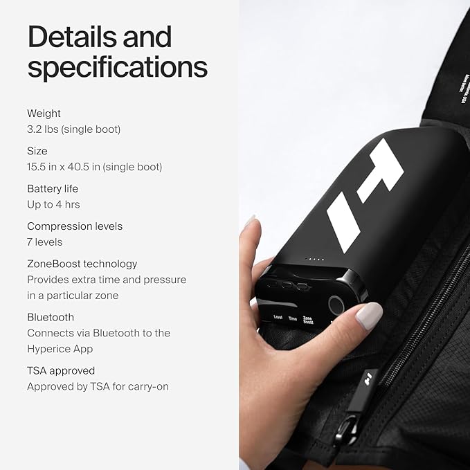 Hyperice Normatec Elite - Standard Size - Cordless Recovery System with Patented Dynamic Compression Massage Technology - FSA or HSA Eligible