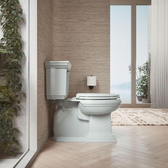 KOHLER CACHET® Nightlight Soft Close Toilet Seat Elongated, ReadyLatch®, Grip-Tight Hardware, Ice Grey