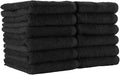 Arkwright Bleach Proof Salon Towels - Pack of 12 - Highly Absorbent, 100% Cotton, Quick Dry Spa Face Towel for Hair Stylist, Barber, Pedicure, and Esthetician, 16 x 27 in, Black