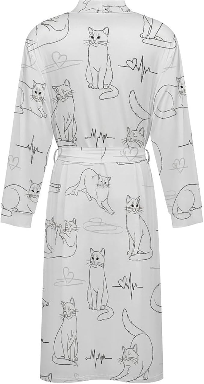 Soft Robes for Women Lightweight Kimono Bathrobe Full-Length Loungewear