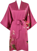 women's 100% silk kimono, short bathrobe pajamas, kimono pajamas
