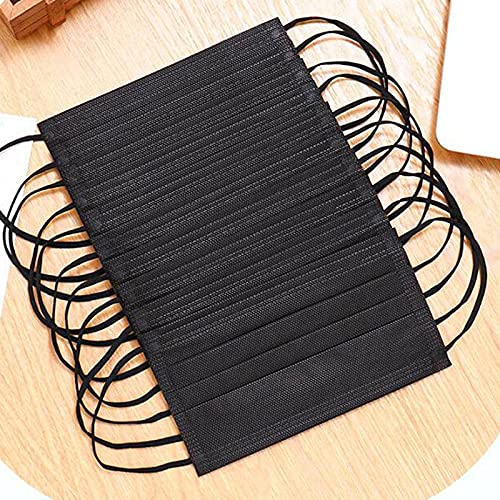 NNPCBT 1000PCS 3 ply black disposable face mask breathable face masks