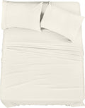 Utopia Bedding Full Sheet Set – 4 Piece Bed Sheets for Full Size Bed, Soft and Breathable Microfiber, Includes 1 Fitted Sheet, 1 Flat Sheet and 2 Pillowcases (Ivory)