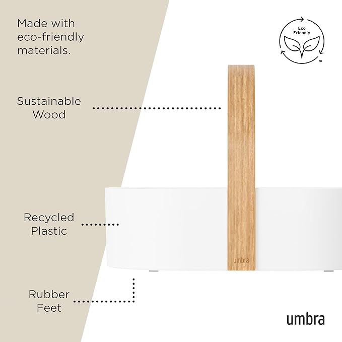 Umbra Bellwood Cosmetic Organizer, White/Natural