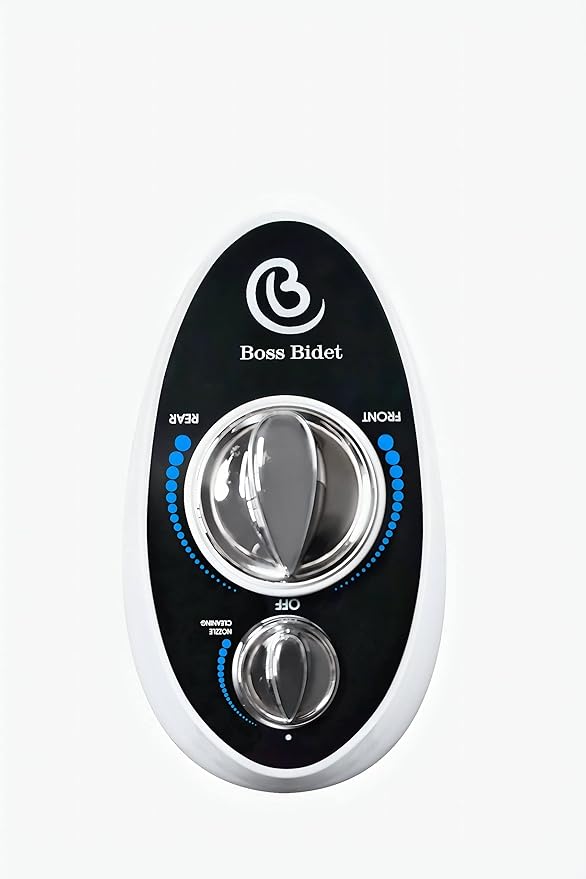 BossBidet, Luxury Bidet Toilet Seat Accessory - Water Sprayer Attachment to Clean Your Rear End. For Men, Women, Children - Non-Electric, Dual Nozzles, Aesthetic Design - Home & Bathroom Accessories