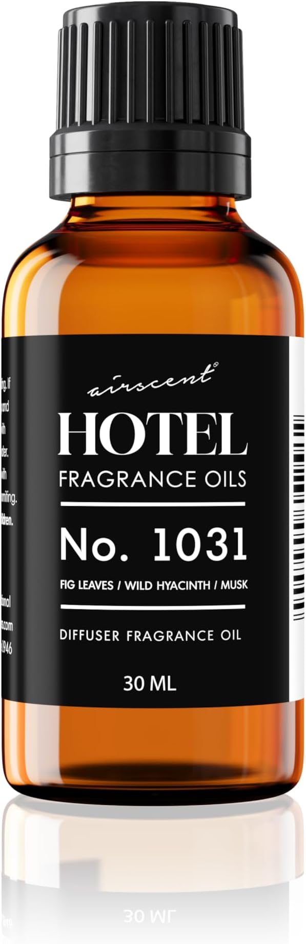 AirScent Hotel Diffuser Oil No. 1031 - Rose Petals, Spiced Vanilla & Amber - Premium Fragrance Oil for Ultrasonic and Waterless Diffusers and Crafting - 30 mL, 1 fl oz Glass Bottle with Dropper