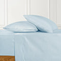 URBANHUT 700 Thread Count California King Size Egyptian Cotton Sheets, 4Pc Sheet Set Soft Luxury Bed Sheets for Cal King Size Bed, Sateen Weave Hotel Sheets, 16'' Elasticized Deep Pocket - Light Blue