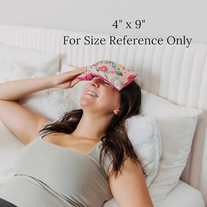 Hot Cold Pack Reusable and Microwavable Heating Pad with Flax Seed and Dried Herbs, Ice Pack, Aromatherapy Heat Pack