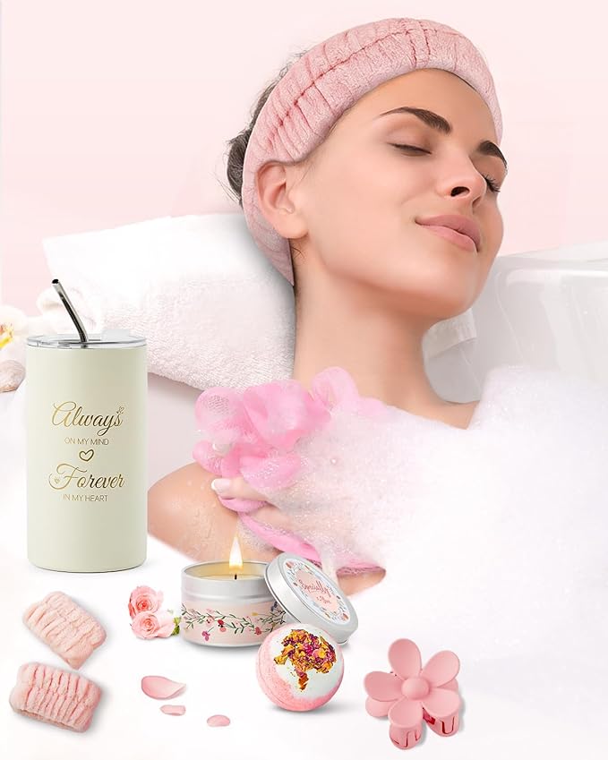 Birthday Gifts for Women, Care Package Get Well Soon Gift, Relaxing Spa Gift Baskets Unique Gifts for Women, Thinking of You Gifts Christmas Gift for Mom, Wife, Sister, Best Friend