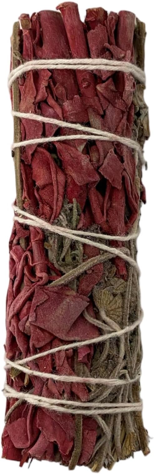 NESSASTORES - White Sage Dragon's Blood & Lavender 4 inch smudge stick bundles for cleansing and meditation. #JC-078 (3 pcs)