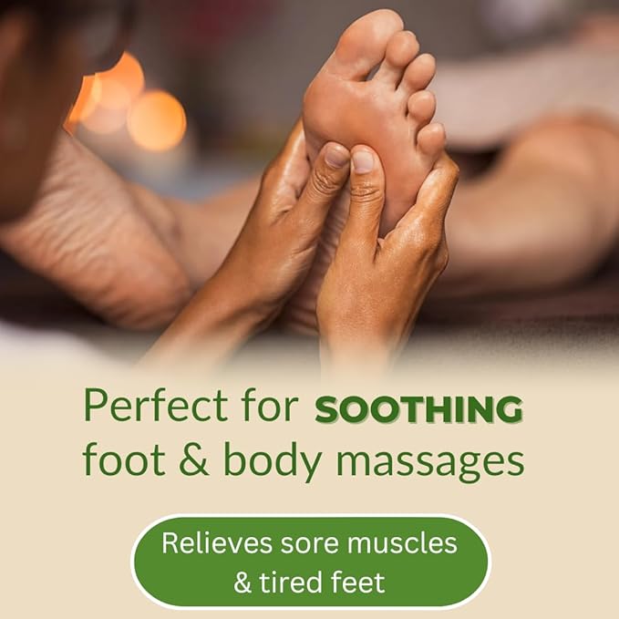 Natural Escapes Peppermint, Rosemary, Eucalyptus & Tea Tree Oil Foot Cream for Dry Feet, Cracked Heels, Calluses, Athlete's Foot - Heel Repair Cream for Women & Men (8 oz)