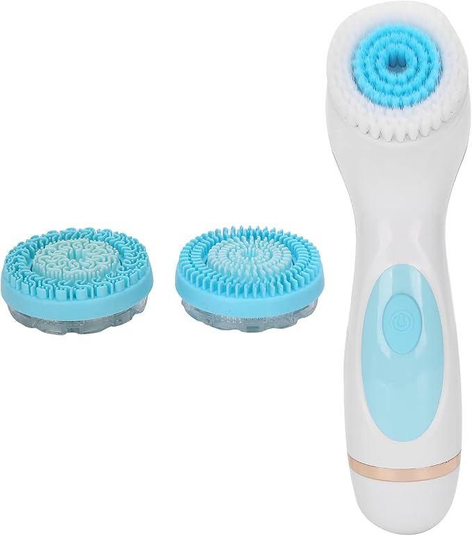 Yosoo Electric Silicone Facial Cleansing Brush Blue for Deep Clean Skin Care
