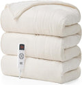 EHEYCIGA Heated Blanket Electric Blanket Twin - Heating Blanket with 9 Heating Levels & 10 Hours Auto Off, Soft Cozy Sherpa Washable Blanket with Fast Heating, 62 x 84 Inches